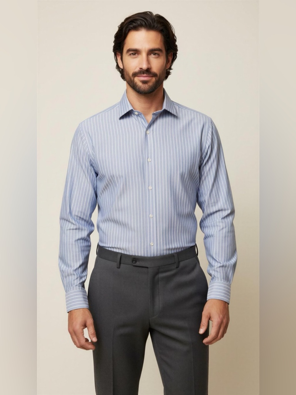 Club Room Regular Fit Long Sleeve Button-Down Shirt